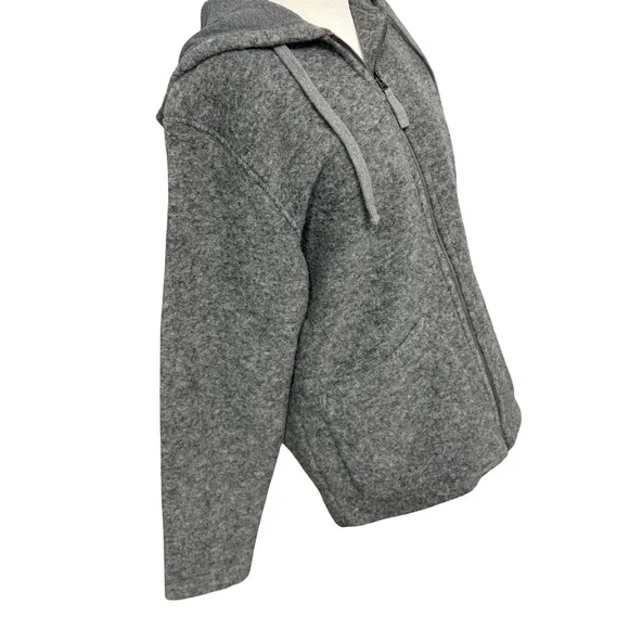 Hartford Hooded Zip Up Jacket Wool Blend Sweater — Size M - Picture 3 of 5